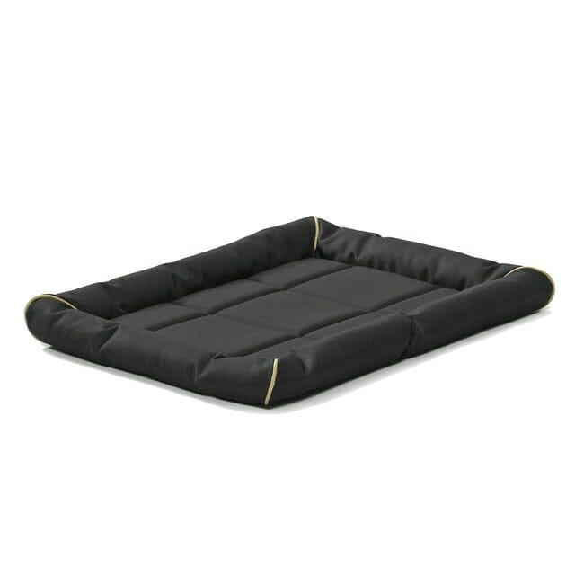 Midwest Homes Ultra-Rugged Max Water Repellent Pet Bed or Crate Mat - Black 35 X W:24 X H:3 Inch