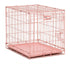 Midwest I-Crate Metal Folding Single Door Crate Carrier - Pink - 24" X 18" X 19" Inches  