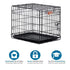 Midwest I-Crate Single Door Metal Folding Dog Crate with Divider Panel - 24" X 18" X 19" Inches  