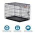 Midwest I-Crate Single Door Metal Folding Dog Crate with Divider Panel - 30" X 19" X 21" Inches  