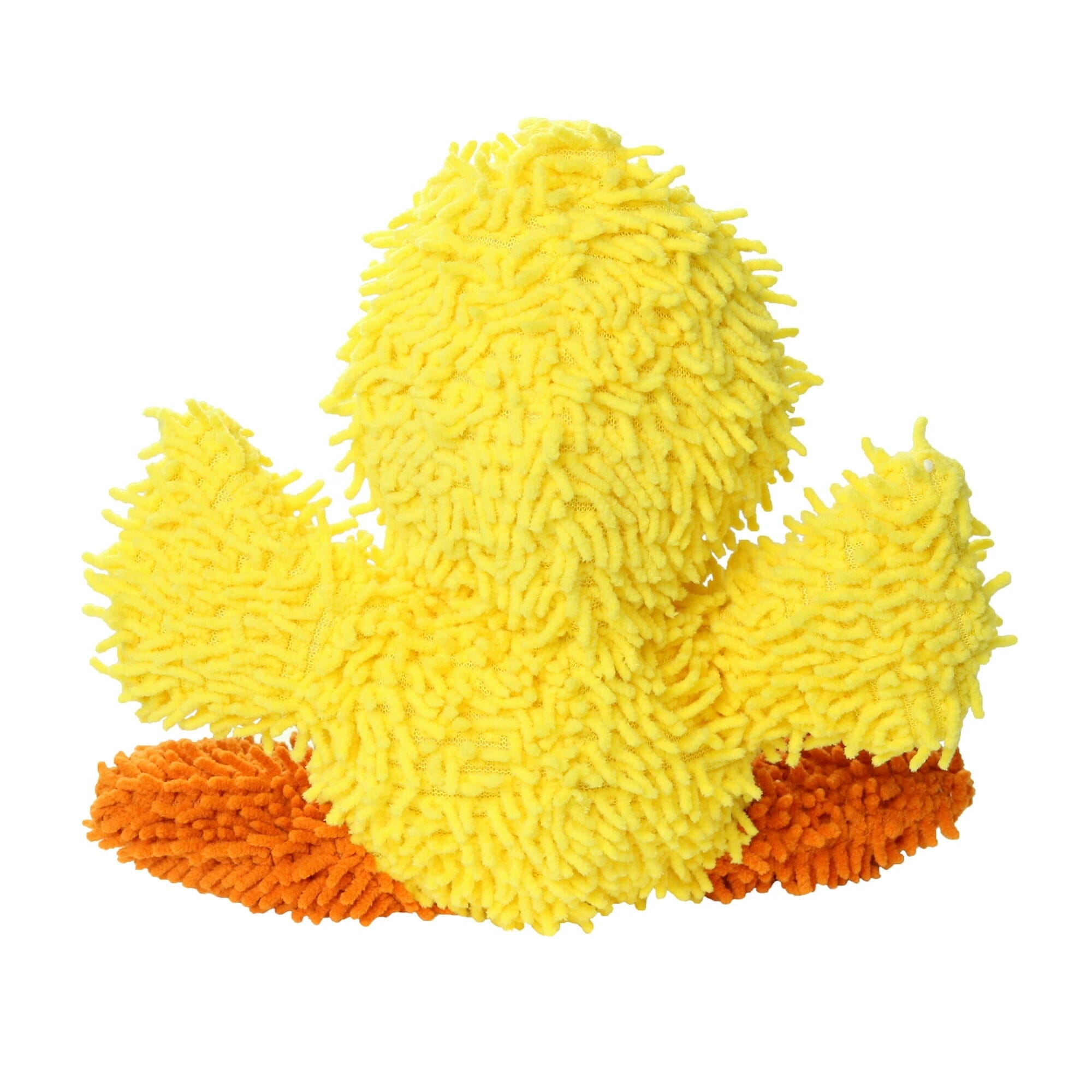 Mighty Microfiber Ball Duck Squeak and Plush Floating Dog Toy - Medium - Yellow