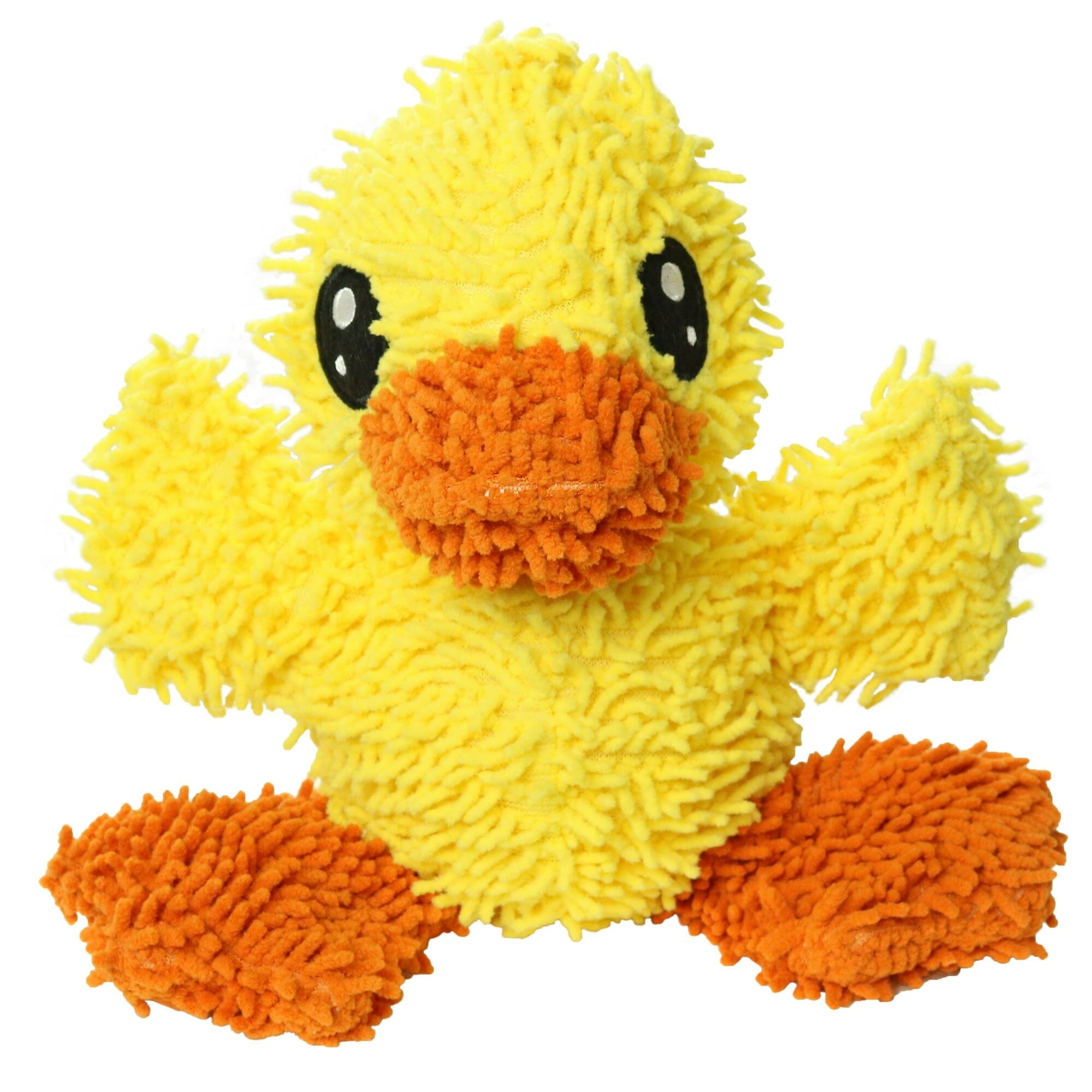 Mighty Microfiber Ball Duck Squeak and Plush Floating Dog Toy - Medium - Yellow Default Title