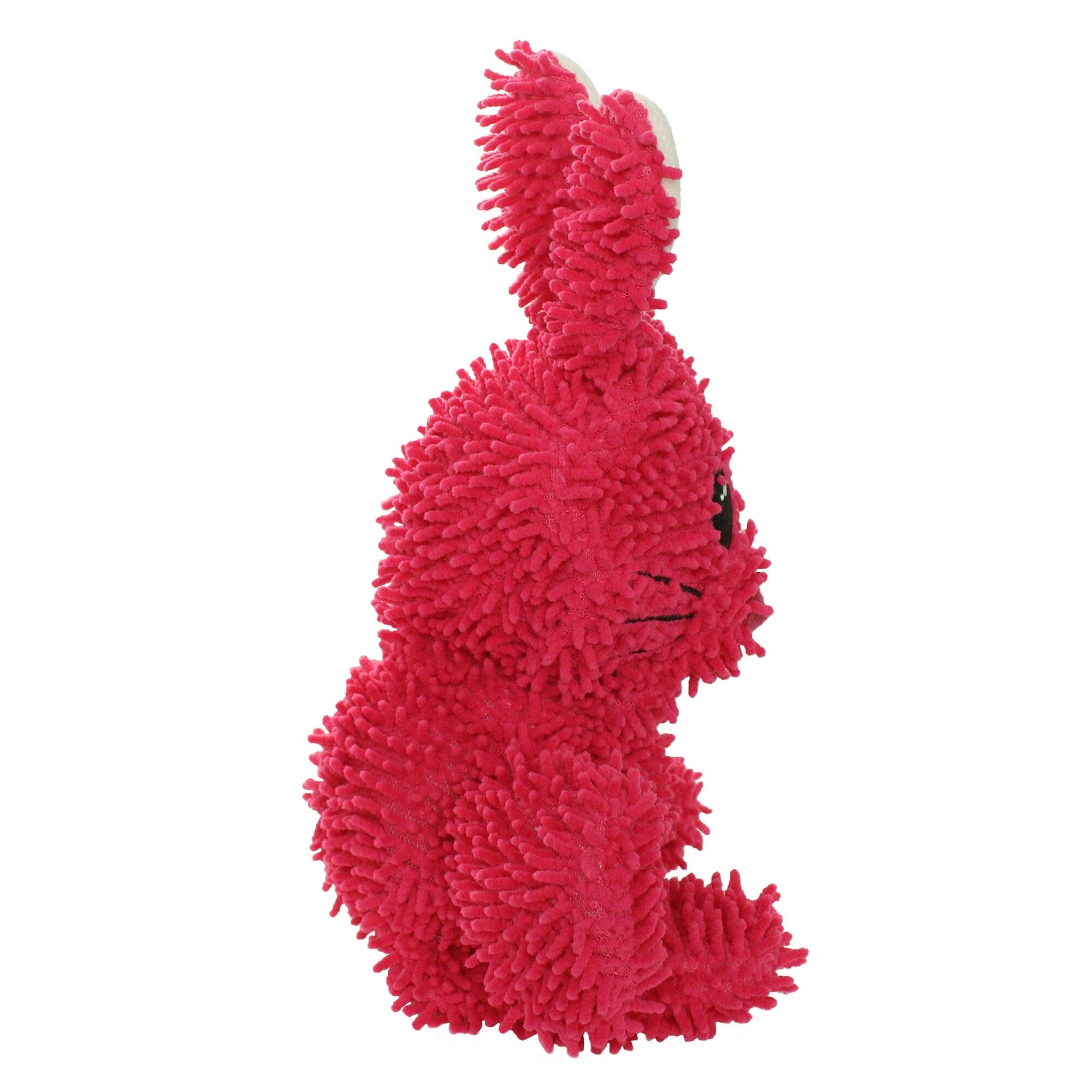 Mighty Microfiber Ball Rabbit Squeak and Plush Floating Dog Toy - Medium - Red