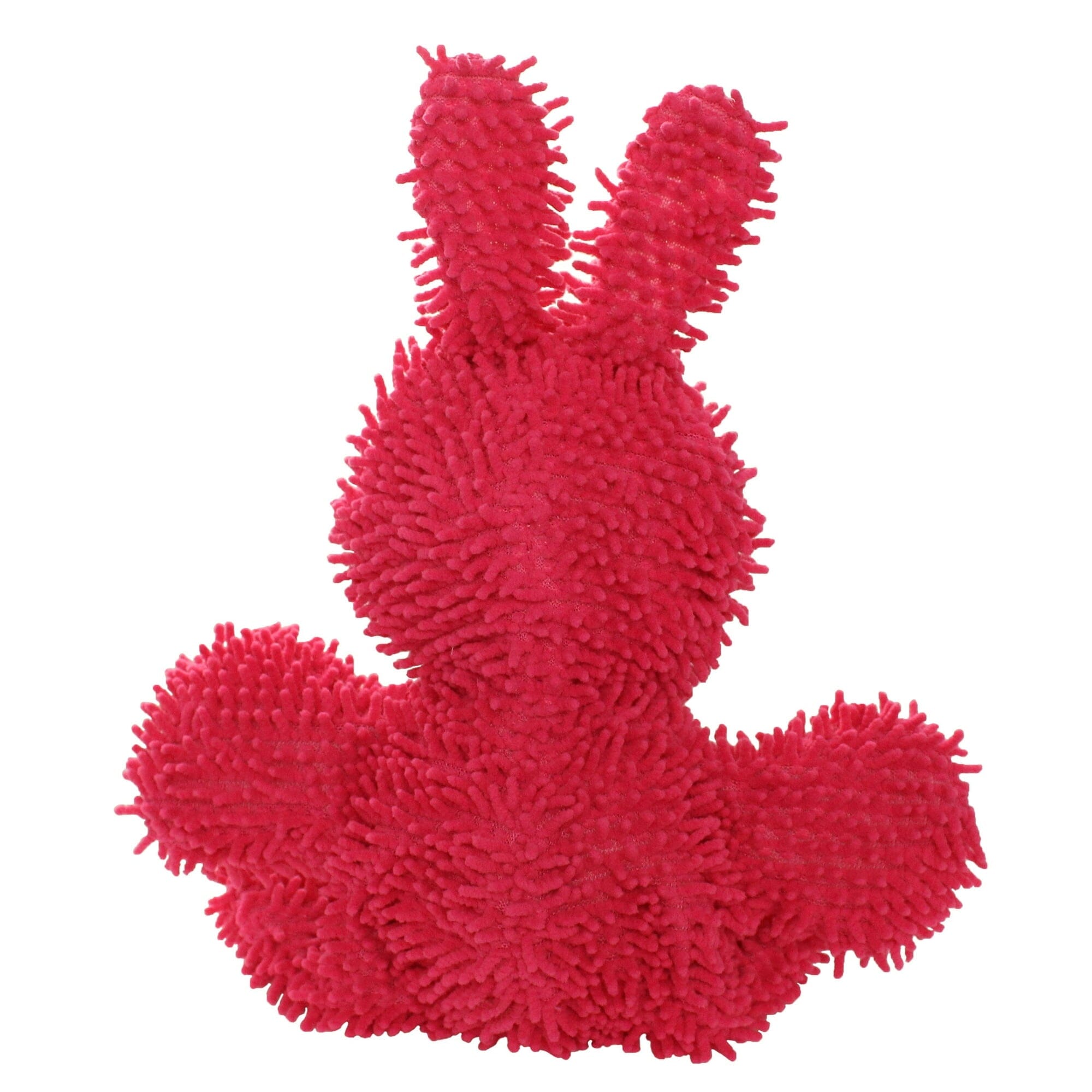 Mighty Microfiber Ball Rabbit Squeak and Plush Floating Dog Toy - Medium - Red