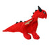 Mighty Red Dragon Durable Squeak and Plush Floating Dog Toy  - Red