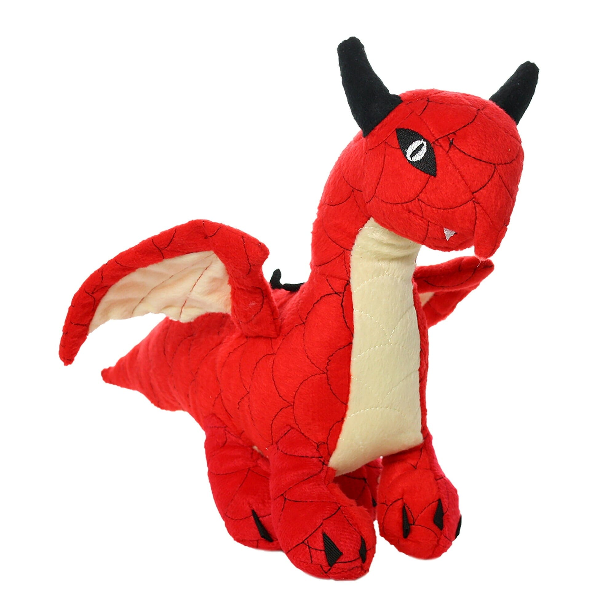 Mighty Red Dragon Durable Squeak and Plush Floating Dog Toy - Red Default Title