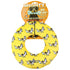 Mighty Ring Unicorn No-Stuffing Squeak Dog Toy - Yellow  