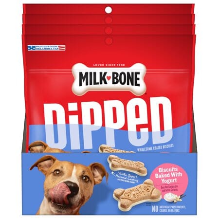 Milk-Bone Dipped Vanilla Coated Baked Dog Biscuit Treats - 12 Oz Default Title