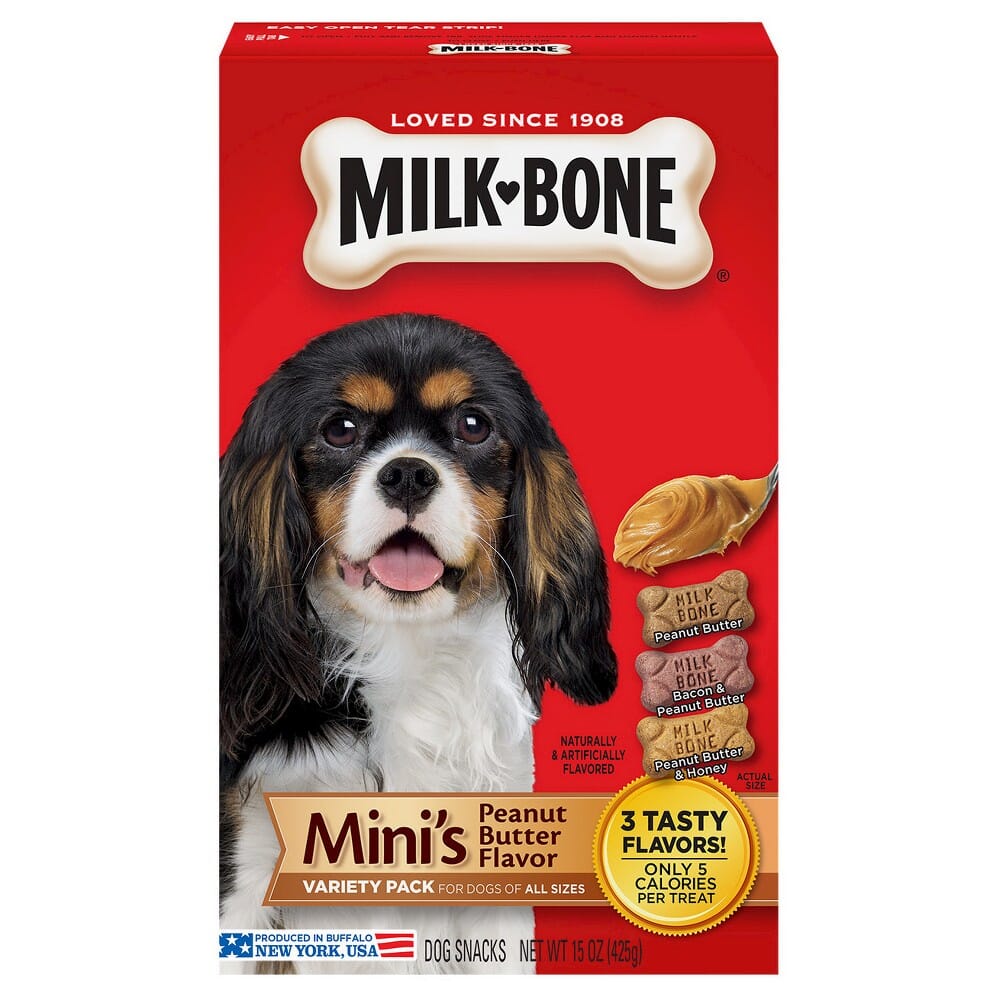 Milk-Bone Minis Peanut Butter Flavored Dog Biscuit Treats - Variety Pack - 15 Oz Default Title