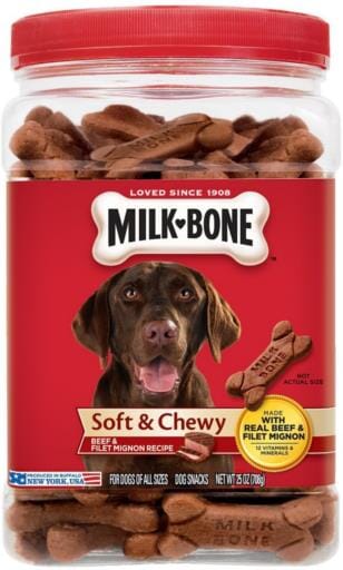 Milk-Bone Soft and Chewy Treats-Beef Filet Mignon  