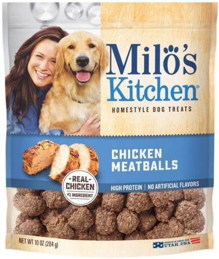 Milo's Kitchen Chicken Meatballs Dog Treats  