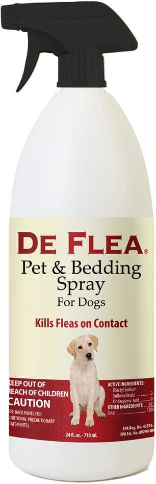 Miracle Care De Flea Pet & Bedding Spray Dog Spray - 24 Oz  