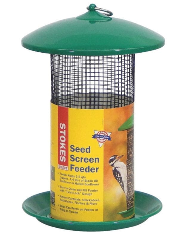 More Birds Screen Sunflower Wild Bird Feeder - Green - 4.7 Lbs Cap