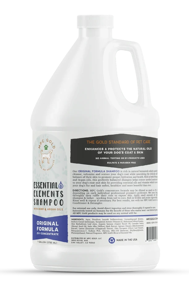 MPC GOLD Essential Elements Extreme Dry Skin & Anti-Itch Formula Cat and Dog Shampoo - 128 oz Bottle