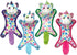 Multipet Ball-Head Unicorn Inner Rubber Crinkle and Plush Puppy Dog Toy - Assorted - 10" Inches  
