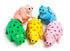 Multipet Globlets Pig High-Pitch Squeaking Latex Dog Toy - Assorted - 9" Inches  
