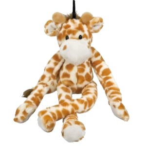 Multipet Swingin' Safari Giraffe Squeak and Plush Dog Toy - 19" Inches  