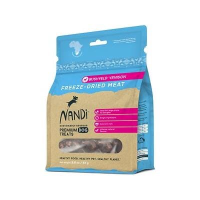 Nandi Bushveld Venison Meat Freeze-Dried Dog Treats - 2 oz