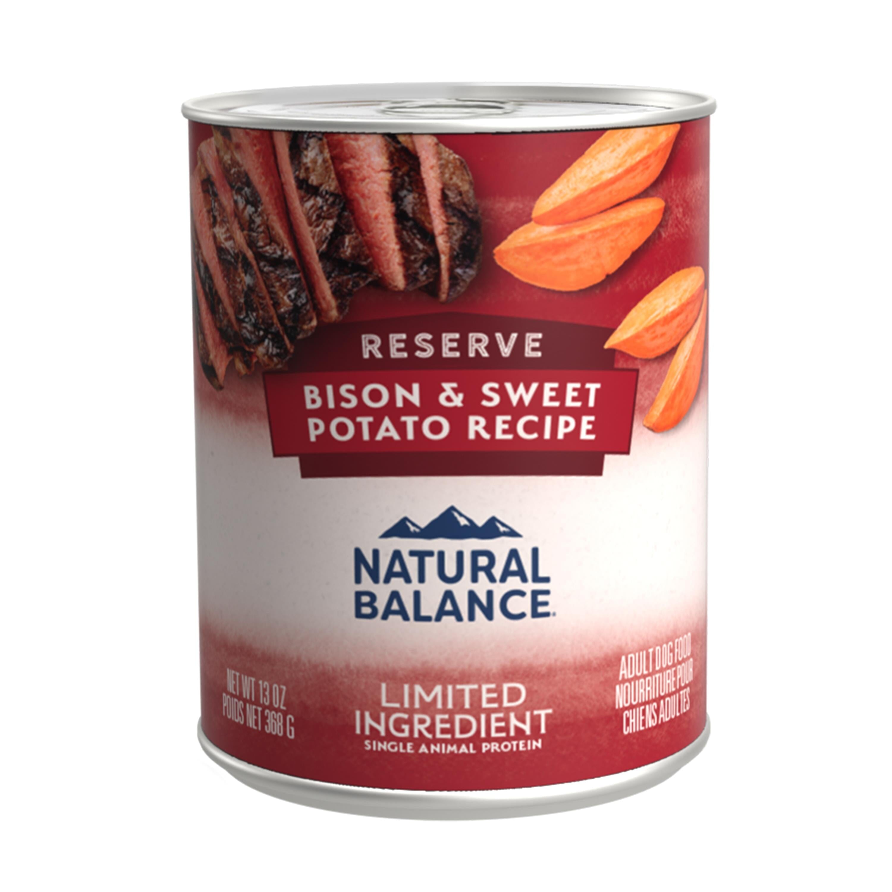 Natural Balance L.I.D. Limited Ingredient Diets Buffalo and Sweet Potato Formula Canned Dog Food  