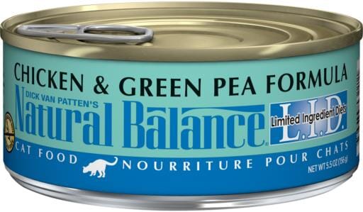 Natural Balance L.I.D. Limited Ingredient Diets Chicken & Green Pea Canned Cat Food  