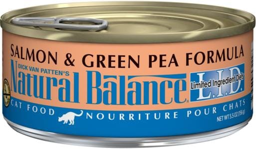 Natural Balance L.I.D. Limited Ingredient Diets Salmon & Green Pea Canned Cat Food  