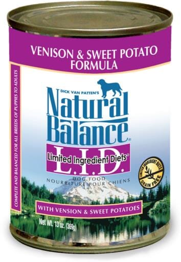 Natural Balance L.I.D. Limited Ingredient Diets Sweet Potato & Venison Canned Dog Food  