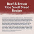Natural Balance Limited Ingredient Diet Beef and Brown Rice Small-Breed Adult Dry Dog Food - 12 Lbs