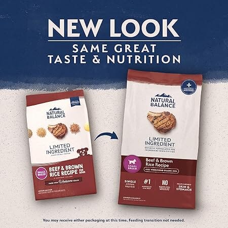 Natural Balance Limited Ingredient Diet Beef and Brown Rice Small-Breed Adult Dry Dog Food - 4 Lbs