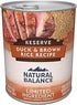 Natural Balance Limited Ingredient Diet Reserve Duck and Brown Rice Adult Canned Dog Food - 13 Oz - Case of 12 Default Title