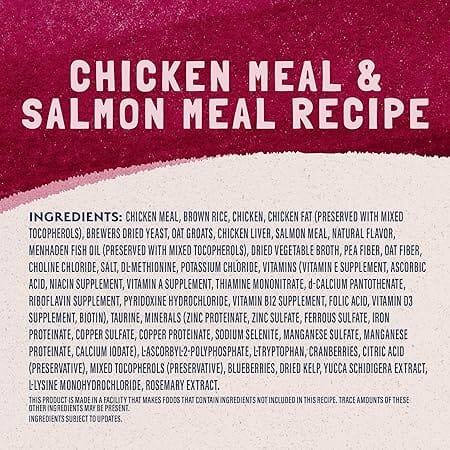 Natural Balance Original Ultra Grain-Free Chicken and Salmon Broth Coated Dry Cat Food - 6 Lbs