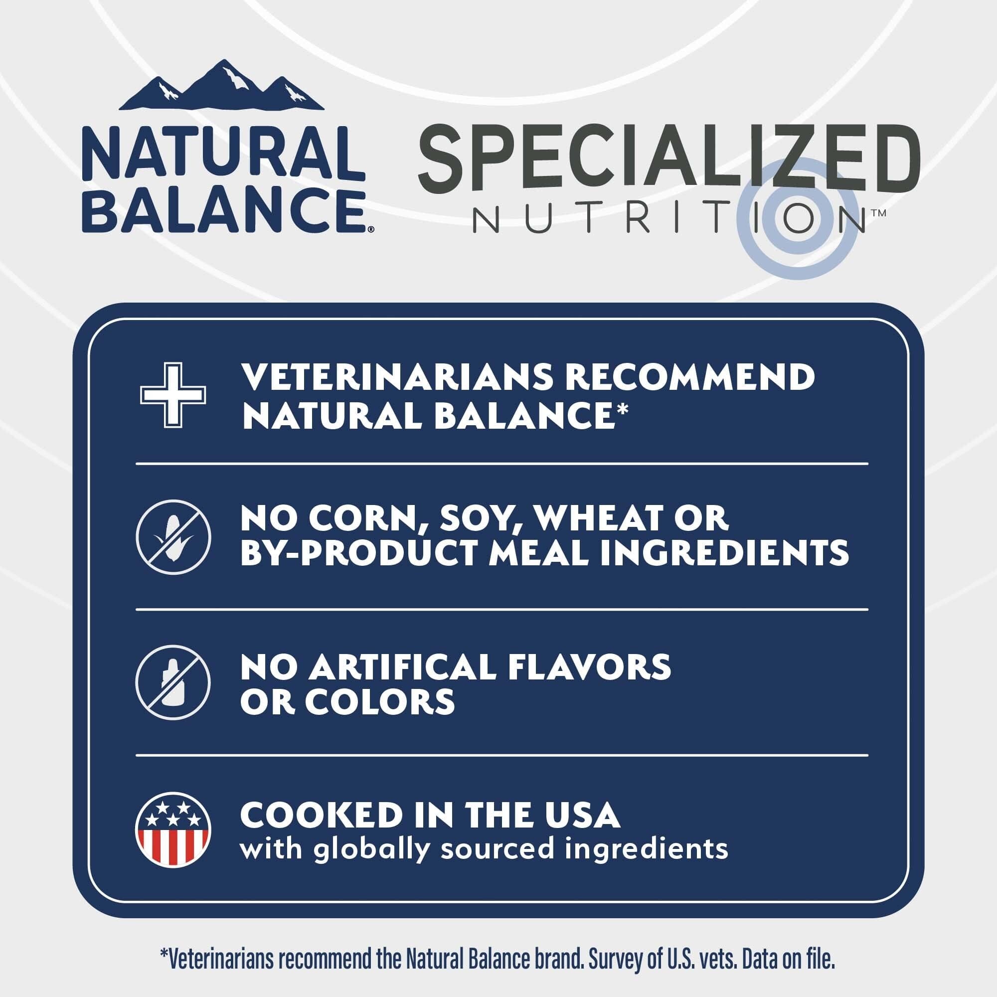 Natural Balance Specialized Nutrition Digestive and Immune Health Lamb and Oatmeal Dry Dog Food - 22 Lbs