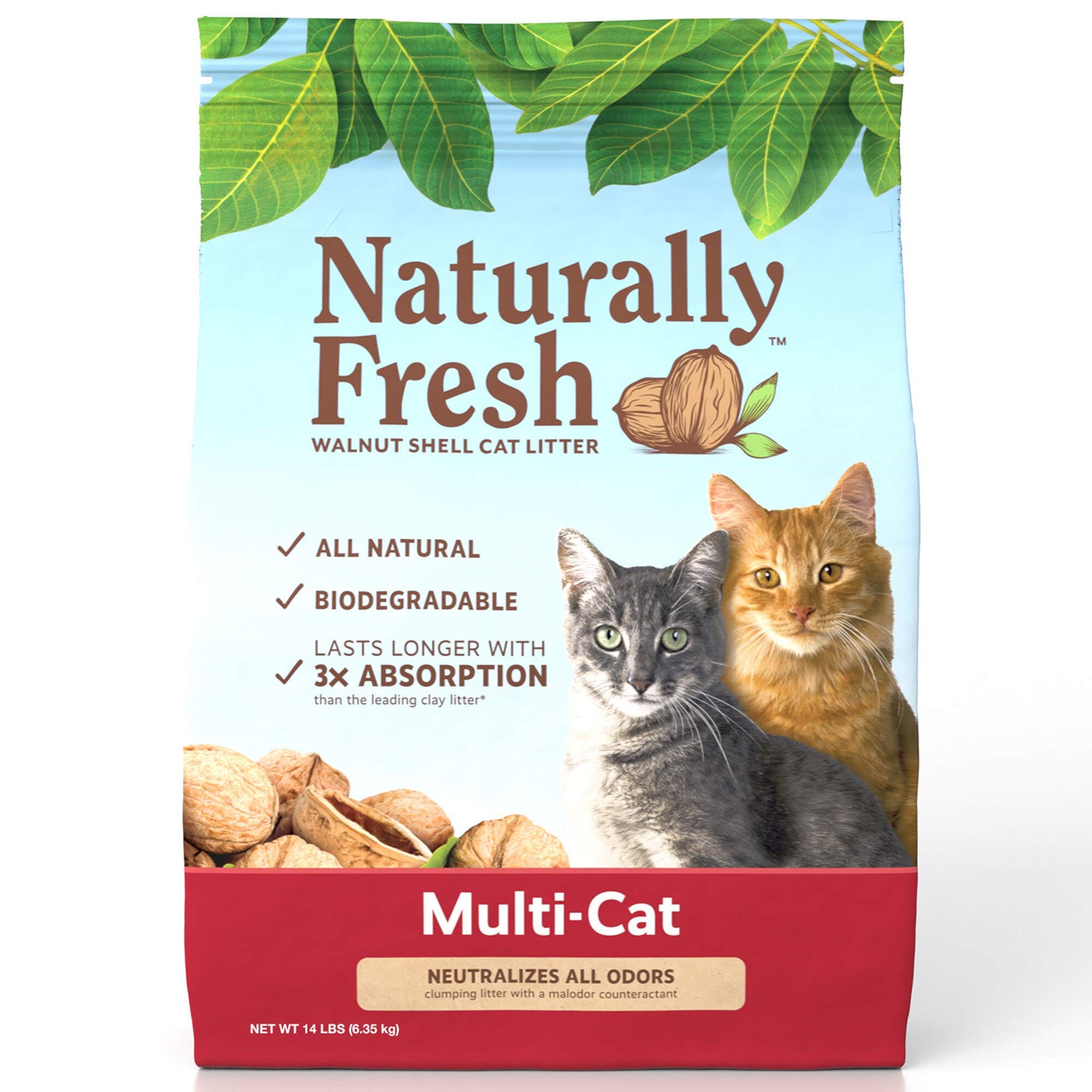 Naturally Fresh® New! Improved Multi-Cat Litter - 14 Lbs  