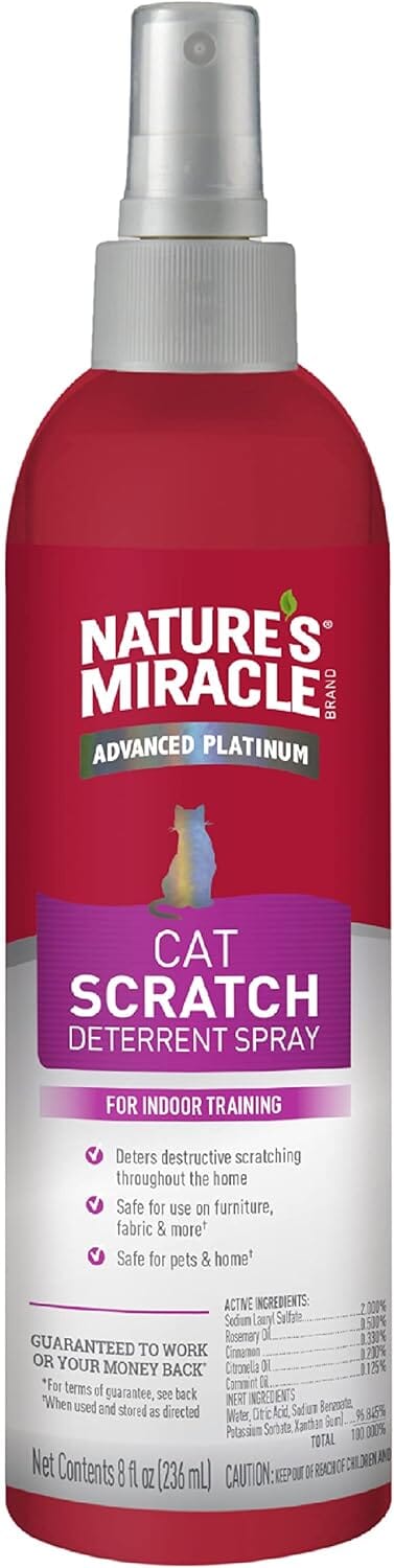 Nature's Miracle Just for Cats Scratching Deterrent Spray - 8 Oz  