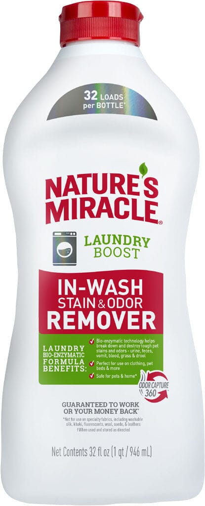 Nature's Mircale Laundry Boost Pet Stain Remover - 32 Oz  
