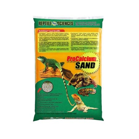 Nature's Ocean Reptile Sciences ProCalcium Natural Terrarium Sand Substrate - 10 Lbs - Case of 4 Green