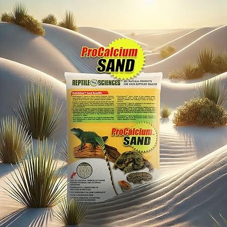 Nature's Ocean Reptile Sciences ProCalcium Natural Terrarium Sand Substrate - 10 Lbs - Case of 4