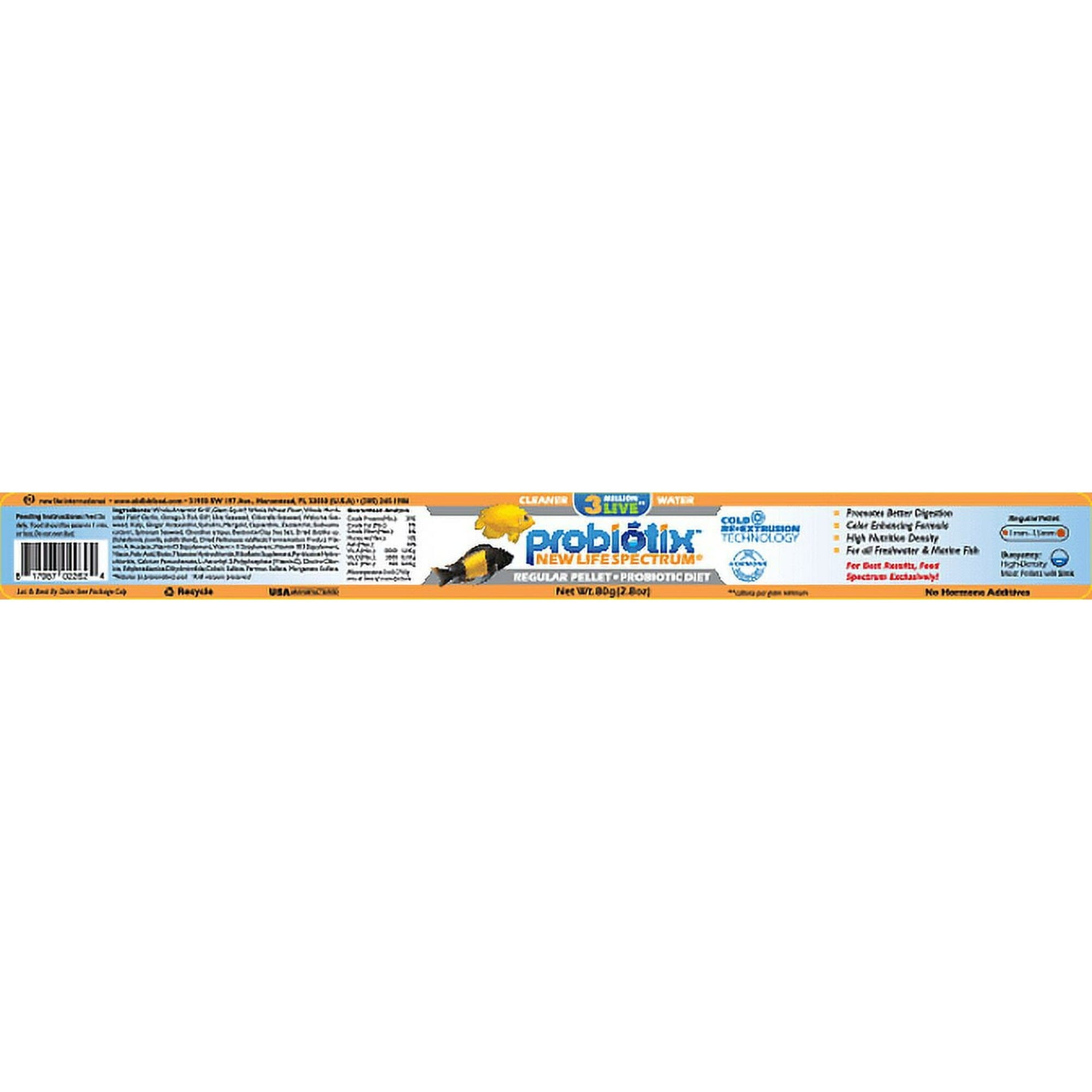 New Life Spectrum Probiotix Regular Marine Saltwater Fish Food Pellets