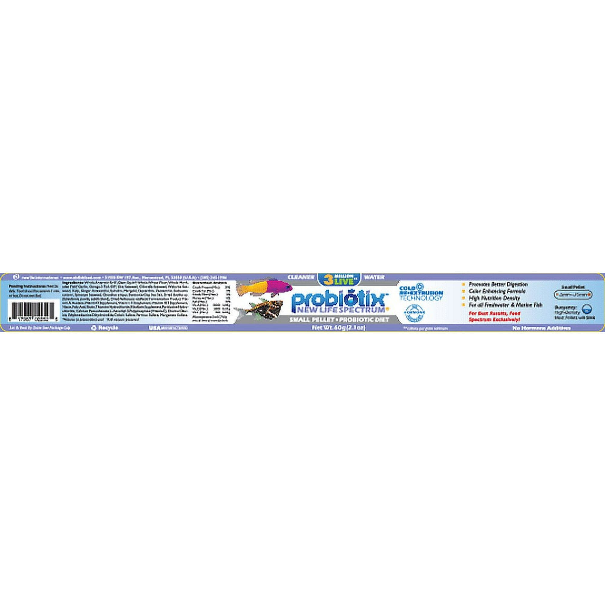 New Life Spectrum Probiotix Small Marine Saltwater Fish Food Pellets - 60 Grams