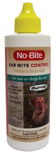 No-Bite Ear Mite & Tick Control Dog Ear Care - 4 Oz