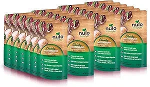 Nulo Freestyle Chunky Duck and Chicken Broth with Ginger and Chamomile Wet Cat Food Topper Pouch - 2.8 Oz - Case of 24 Default Title