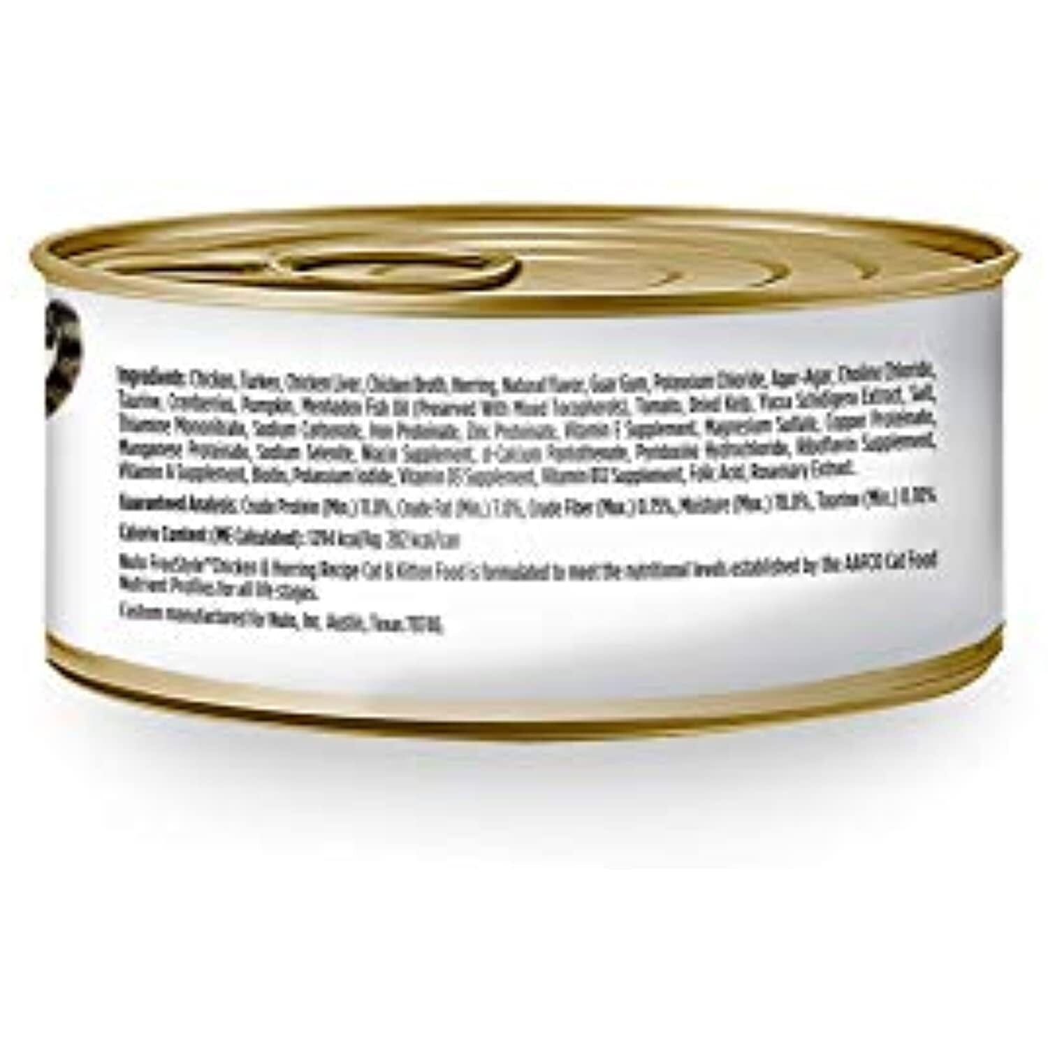 Nulo Freestyle Grain-Free Chicken and Herring Kitten and Adult Canned Cat Food - 5.5 Oz - Case of 24