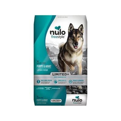 Nulo Freestyle Grain-Free Limited Ingredient Digestion and Immune Salmon Puppy and Adult Dry Dog Food 10 Pounds