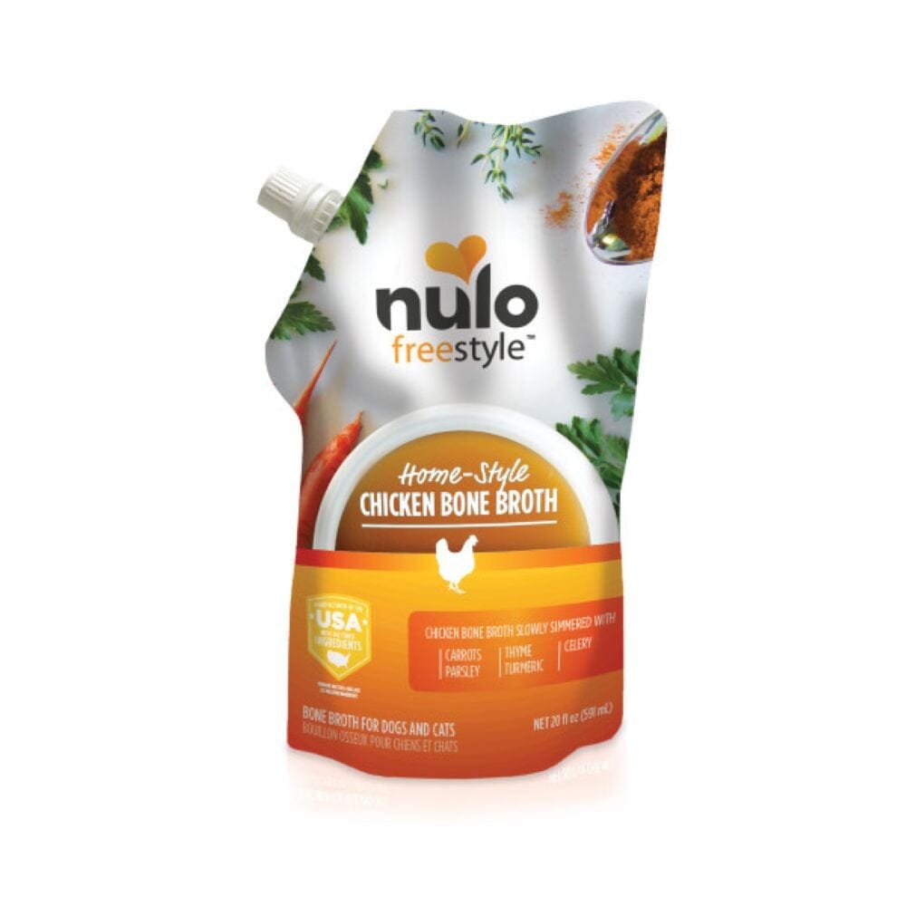 Nulo Freestyle Home-Style Chicken Bone Broth with Collagen Wet Cat and Dog Food Topper - 20 Oz Default Title