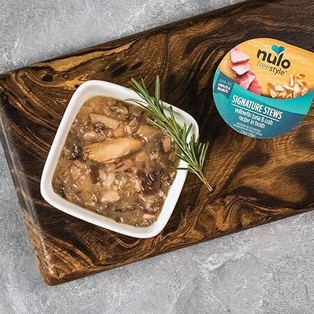 Nulo Freestyle Signature Stews Yellowfun Tuna and Crab Kitten and Adult Wet Cat Food Trays - 2.8 Oz - Case of 24 Default Title