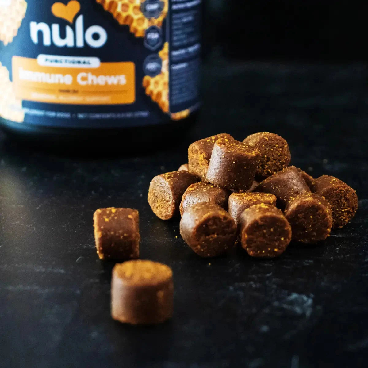 Nulo Functional Immune and Allergy Chews Beef Flavored Organic Soft Chew Dog Supplements - 90 Count - 9.5 Oz