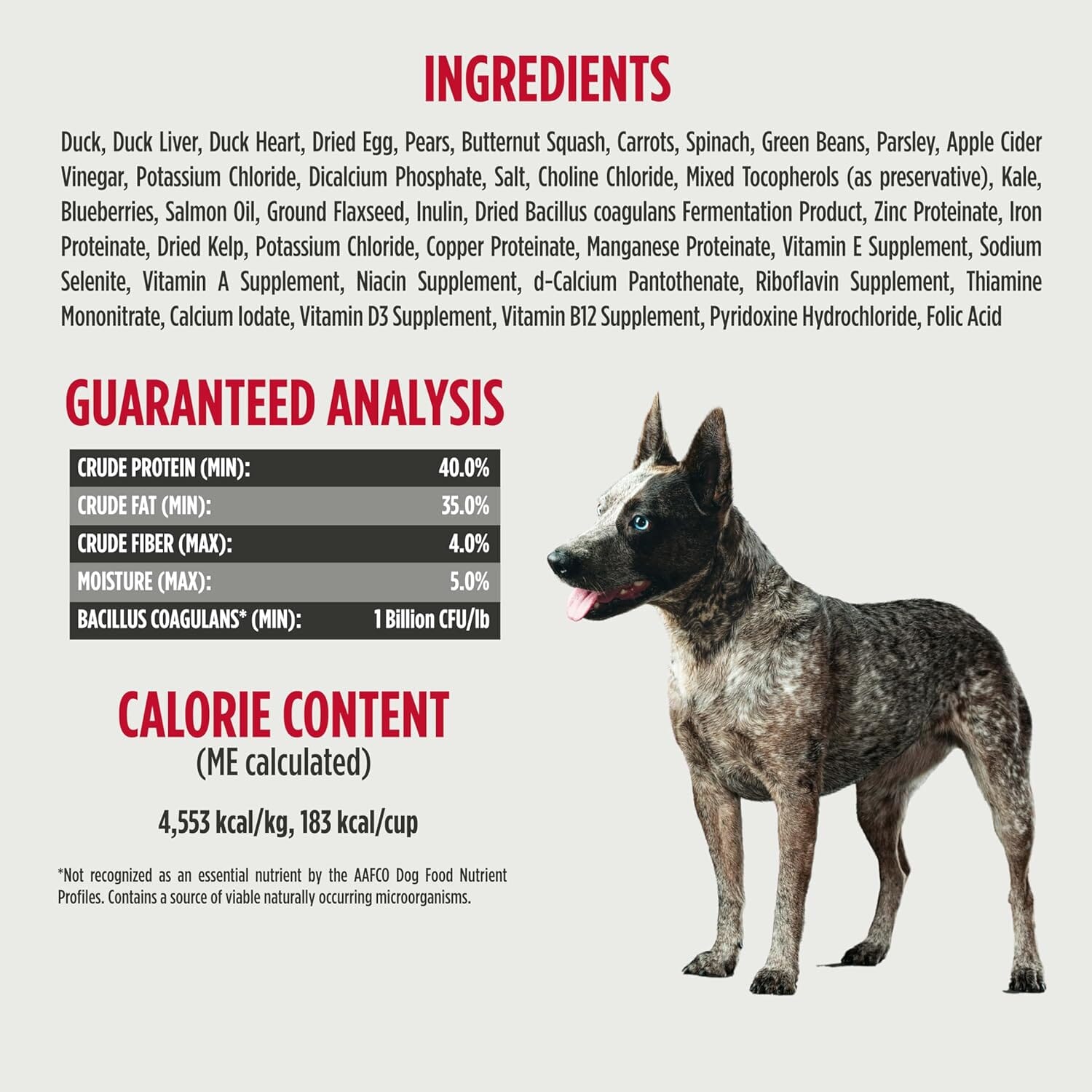 Nulo Grain-Free Freeze-Dried Raw Duck with Pears Complete and Balanced Dry Dog Food