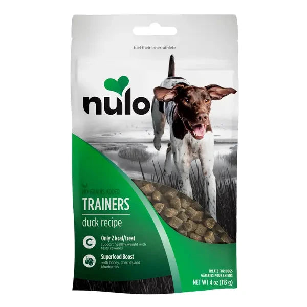 Nulo Grain-Free Trainers Duck Recipe Soft and Chewy Training Dog Treats 4 Ounce