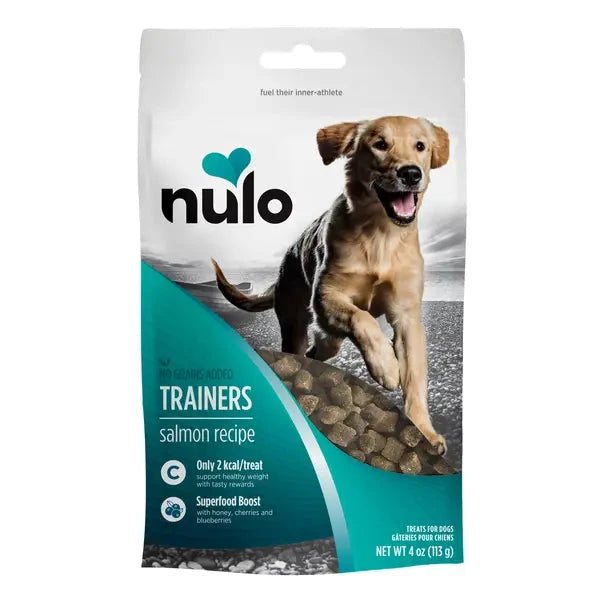 Nulo Grain-Free Trainers Salmon Recipe Soft and Chewy Training Dog Treats 4 Ounce