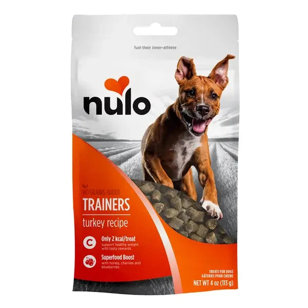 Nulo Grain-Free Trainers Turkey Recipe Soft and Chewy Training Dog Treats 4 Ounce