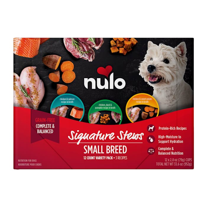 Nulo Signature Stews Chicken Duck Salmon Sweet Potato Small-Breed Wet Dog Food Trays - Variety Pack - 2.8 Oz - Case of 12 Default Title